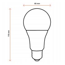 BERGE LED žiarovka - E27 - 10W - 800Lm - teplá biela