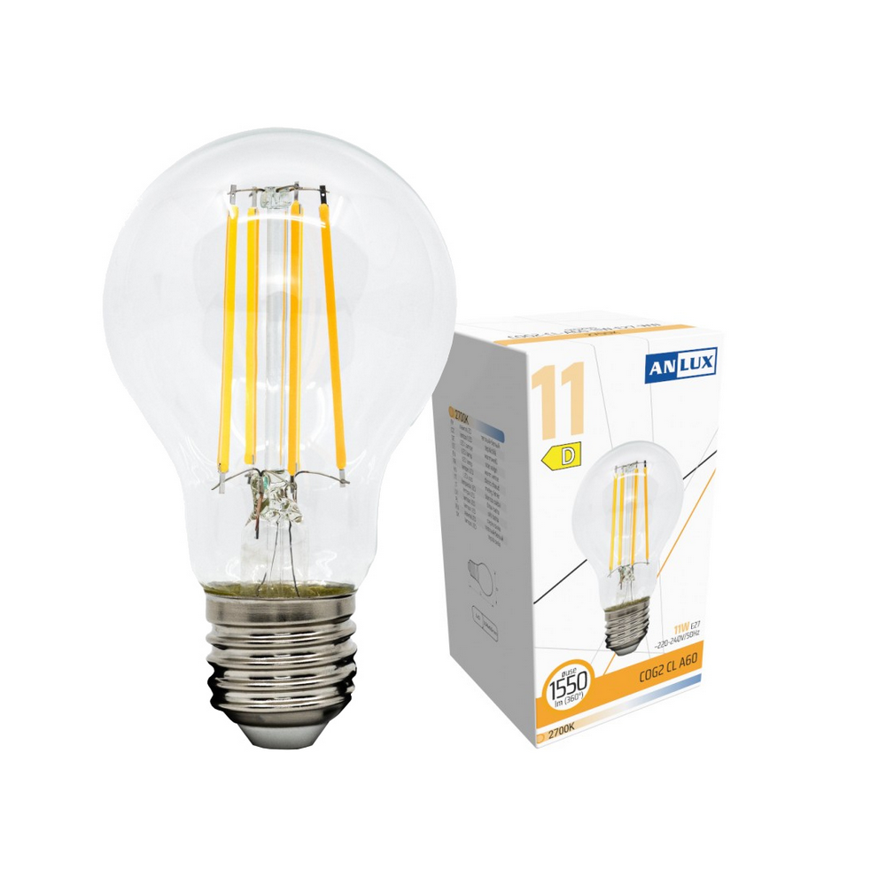 Anlux LED žiarovka E27 - 11W - 1540lm - teplá biela