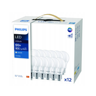 12x LED žiarovka Philips E27 - 8W - 806lm - 3000K