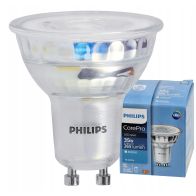 LED žiarovka Philips GU10 - 3,5 W - 255Lm 36 ° - teplá biela 3000K - CorePro Premium