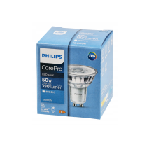 LED žiarovka Philips GU10 - 4,6 W - 390 Lm 36 ° - neutrálna biela - CorePro Premium