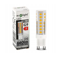 ECOLIGHT LED žiarovka G9 7W neutrálna biela