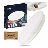 BERGE Prisadený LED stropný panel 1x E27 pre okrúhlu žiarovku