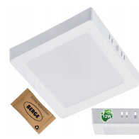 BERGE Prisadený štvorcový LED panel 12W - 1320lm - neutrálna farba