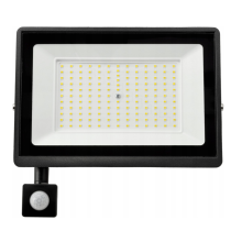 BERGE LED reflektor IP65 - 200W - 18000lm s pohybovým a súmrakovým senzorom - studená farba