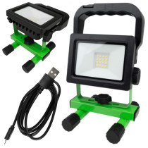 ECOLIGHT Prenosný 10W LED reflektor s batériou