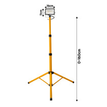 BERGE LED reflektor 20W + 140cm statív - neutrálna biela