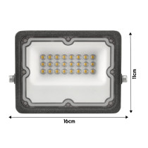 BERGE LED reflektor 20W + 140cm statív - neutrálna biela
