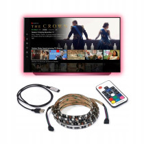 MILIO LED pásik za TV - 5V - 5m - 60LED/m - 72W - IP20 - RGB - diaľkové ovládanie