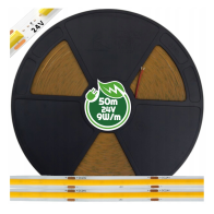 ECOLIGHT LED pásik 24V COB 9W/m 480LED 50m 8mm neutrálna farba SZ