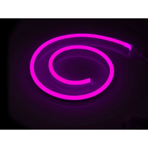 LED pásik NEON - 230V - 1m - 8W/m - IP68 - vodotesný - ružová
