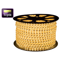 ECOLIGHT LED pásik - 230V - SMD 2835 - 1m - 60LED/m- 6W/m - 380Lm - IP68 - teplá biela - 10mm