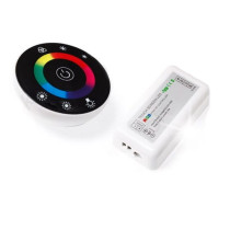 ECOLIGHT Diaľkový ovládač RF pre LED RGB dotykový 18A 216W čierny