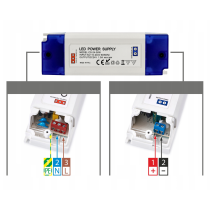 BERGE Zdroj pre LED nábytok 24V - 36W - 1,5A - IP20