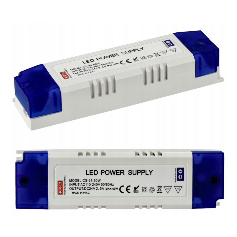 BERGE Zdroj pre LED nábytok 24V - 60W - 2,5A - IP20