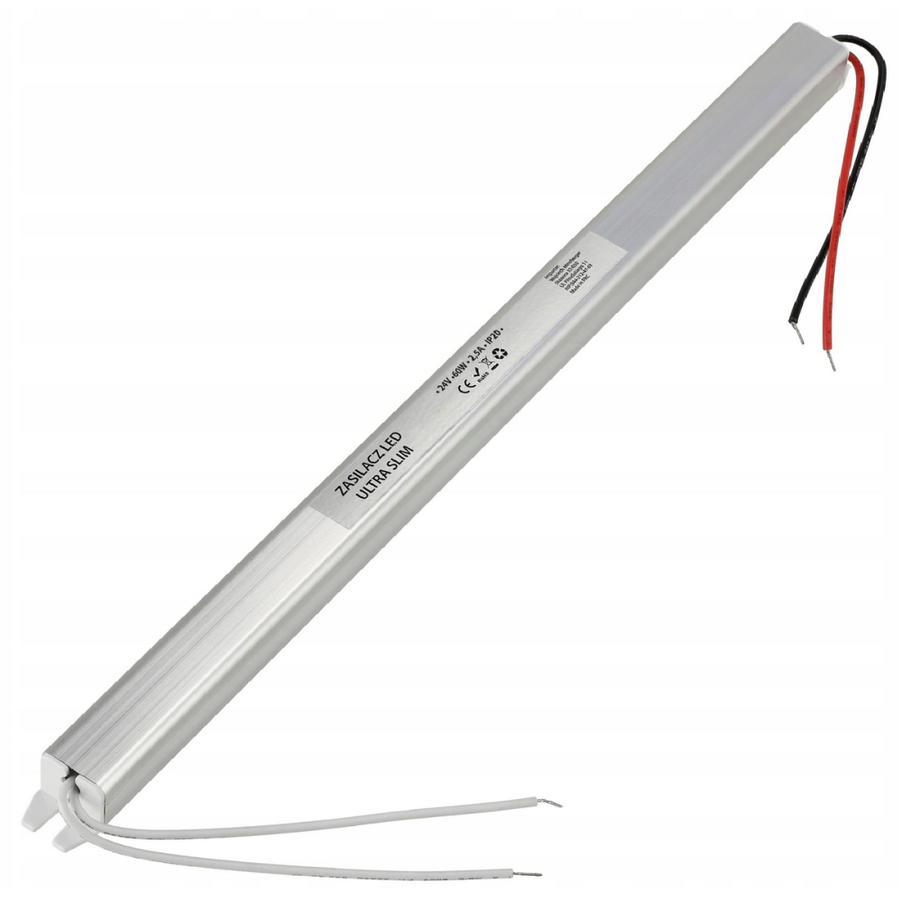 BERGE Zdroj pre LED nábytok ultra slim 24V - 60W - 2,5A - IP20