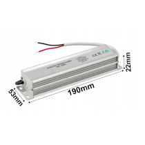 BERGE LED hermetický zdroj - 12V - 100W - 8,33A - IP67