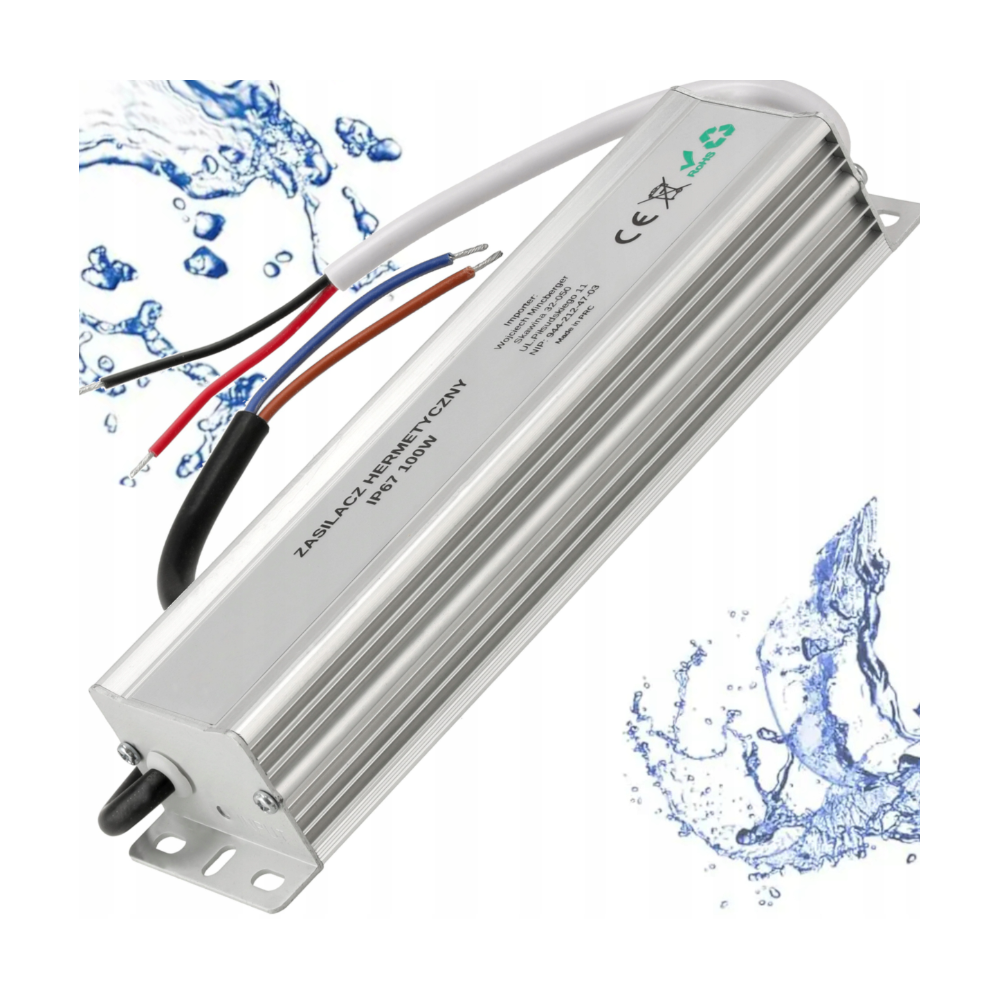 BERGE LED hermetický zdroj - 24V - 100W - 4,17A - IP67