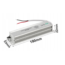 BERGE LED hermetický zdroj - 24V - 100W - 4,17A - IP67