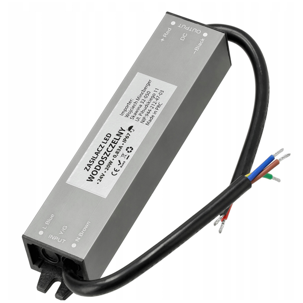 BERGE LED hermetický zdroj - 24V - 300W - 12,5A - IP67