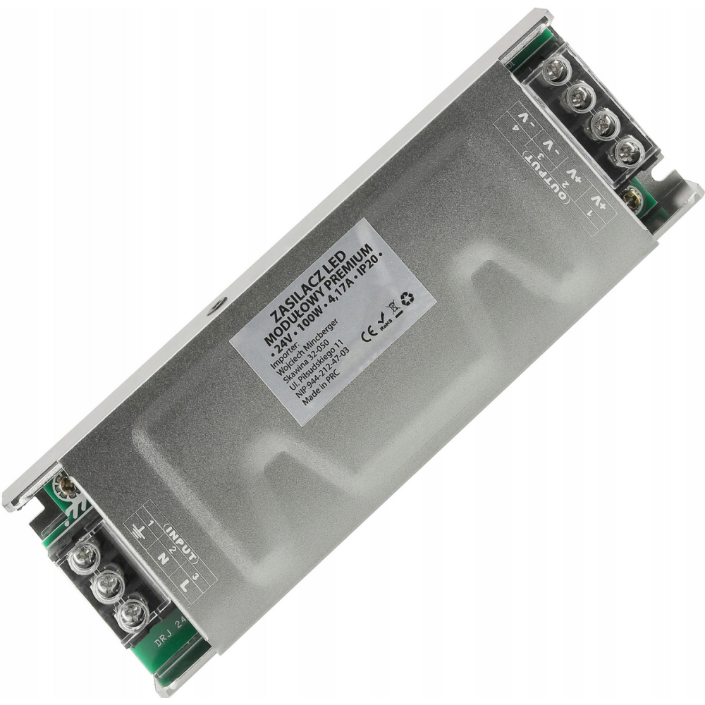 BERGE Prémiový modulárny LED zdroj 24V - 100W - 4,2A - IP20