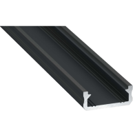 Led-Labs LED profil LUMINES typ D čierny elox 1m