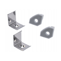 BERGE LED eloxovaný hliníkový profil rohový 1m - sada