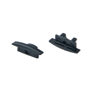 BERGE Koncové krytky profilov BRG-23 2 ks čierne