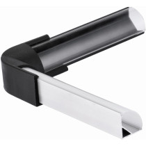 BERGE Rohový konektor čierny pre rohový profil LED