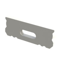 BERGE Krytka profilu, biela, s otvorom