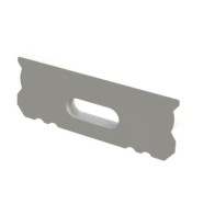 BERGE Krytka profilu, biela, s otvorom