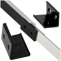 BERGE Spojka pre rohový profil, čierna