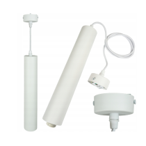 ECOLIGHT GU10 biela LED trubicová závesná lampa