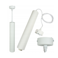 ECOLIGHT GU10 biela LED trubicová závesná lampa