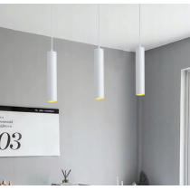 ECOLIGHT GU10 biela LED trubicová závesná lampa