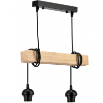BERGE Sklenená LED závesná lampa Beam 2xE27 - okrúhle horizontálne pruhy
