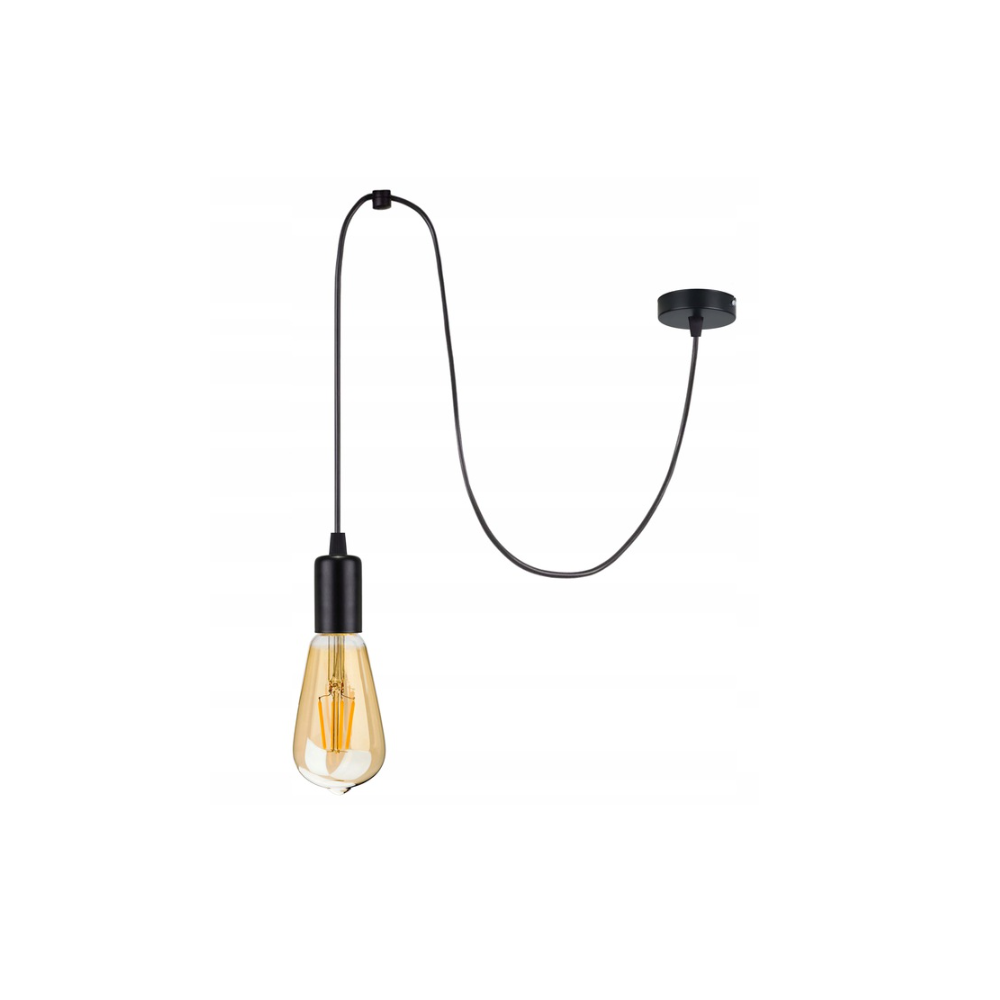 BERGE Závesná lampa SPIDER + stmievateľná LED žiarovka E27 12W