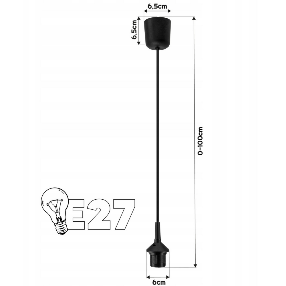 BERGE Závesná lampa zo sklenenej gule LED E27 - jantárová