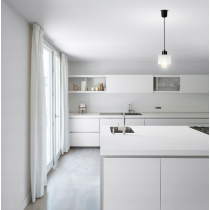 LED stropná lampa - 1xE27 - KOCKA BIELA