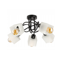 LED stropná lampa LOFT - 5xE27 - CUBE WHITE