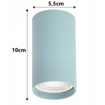 BERGE LED svietidlo pre povrchovú montáž FIGU - modré