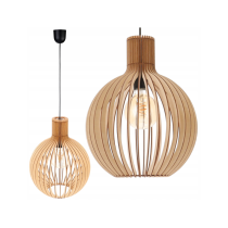 BERGE Stropné svietidlo drevená GUĽA - 1xE27