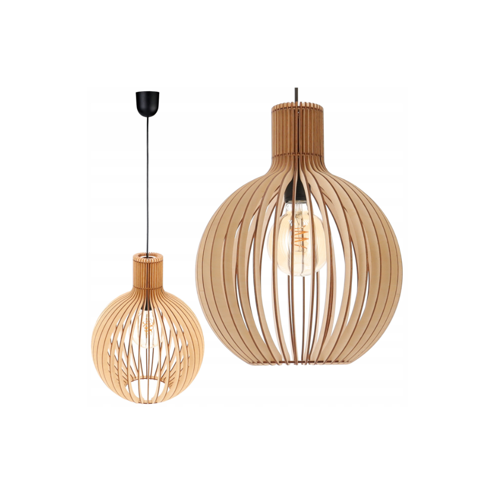 BERGE Stropné svietidlo drevená GUĽA - 1xE27