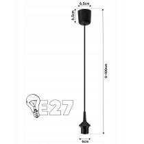 BERGE LED luster závesné stropné svietidlo E27 priehľadný sklenený štvorec