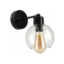 BERGE LED nástenné / stropné svietidlo E27 - priehľadná guľa