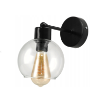 BERGE LED nástenné / stropné svietidlo E27 - priehľadná guľa