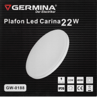 Germina LED prisadené stropné svietidlo 22W okrúhle - neutrálna biela