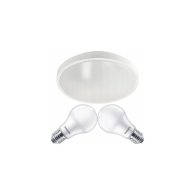 ECOLIGHT LED stropné svietidlo 2x E27 + 2x žiarovka Philips E27 10W 1055lm