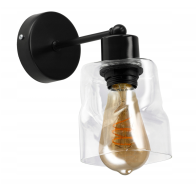 BERGE LED stropné svietidlo Luster E27, zvinovacie nástenné svietidlo, priehľadný štvorec