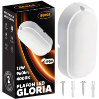 BERGE Prisadené stropné LED svietidlo 12W neutrálne biele